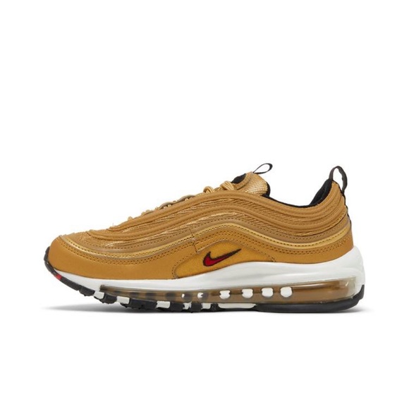 Nike WMNS Air Max 97
Metallic Gold/Black/White/ Varsity Red
Size 6.5
DQ9131-700 - Picture 4 of 16